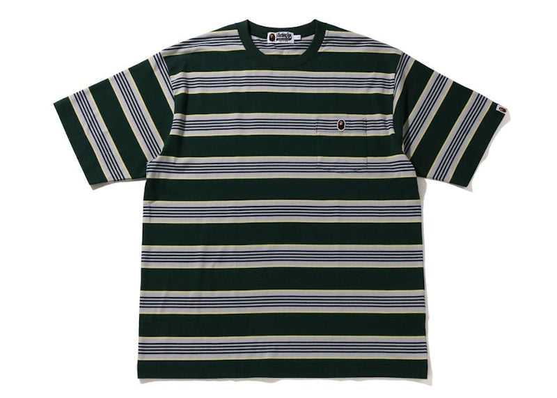 BAPE Hoop One Point Relaxed Fit Tee Green
