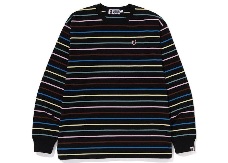 BAPE Hoop Relaxed Fit L/S Tee Black