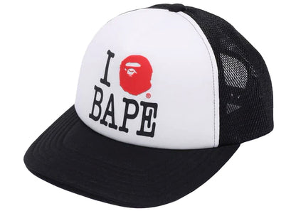 BAPE I Love Bape Mesh Cap Black