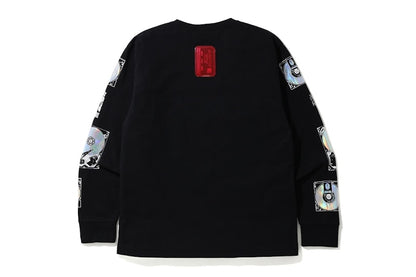 BAPE ID L/S Tee Black