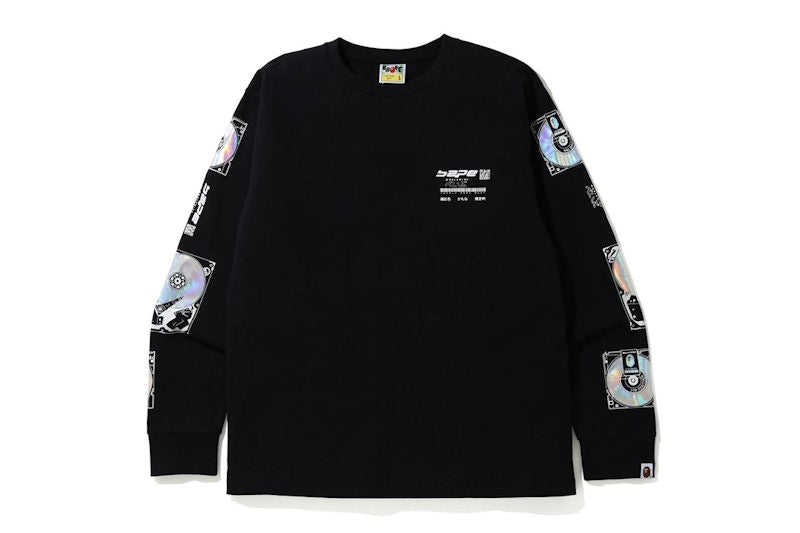 BAPE ID L/S Tee Black