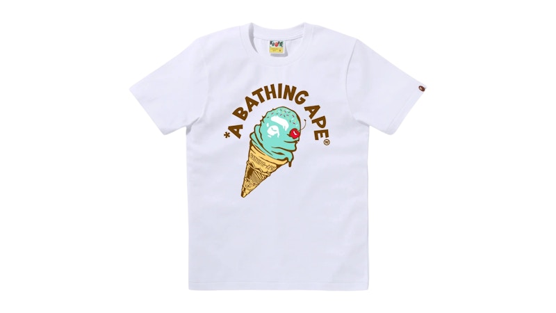 BAPE Women's Ice Cream Tee White Blue