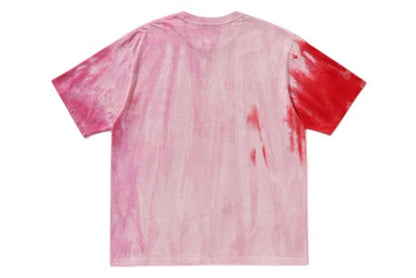 BAPE Ice Dye College Relaxed Fit Tee Pink