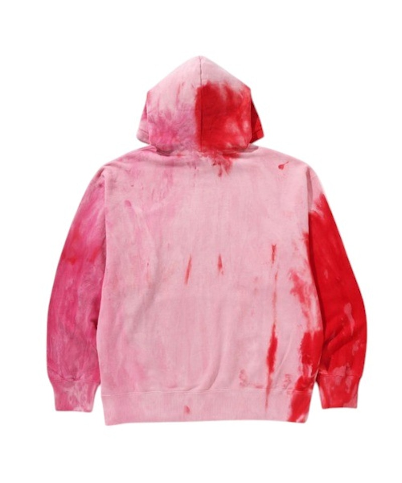 BAPE Ice Dye Relaxed Fit Pullover Hoodie Pink