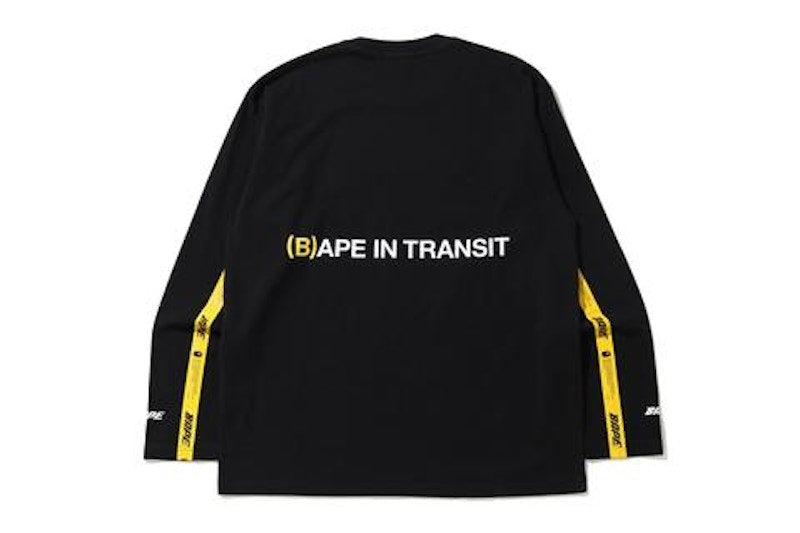 BAPE In Transit L/S Tee Black