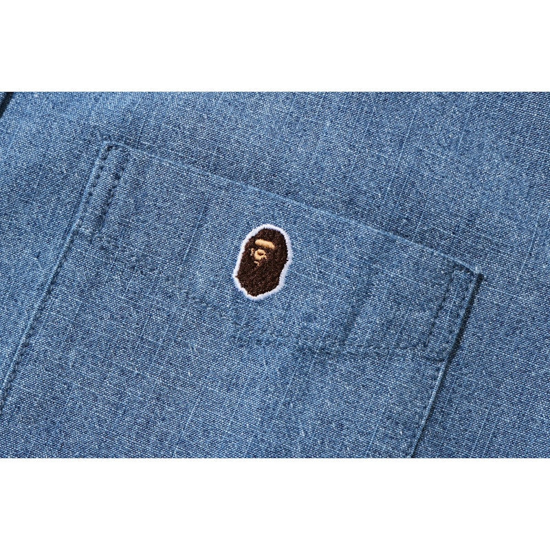 BAPE Indigo BD Split Shirt Indigo