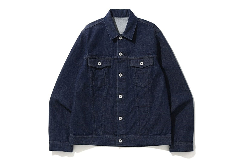 BAPE Indigo Tiger Shark Jacket Indigo