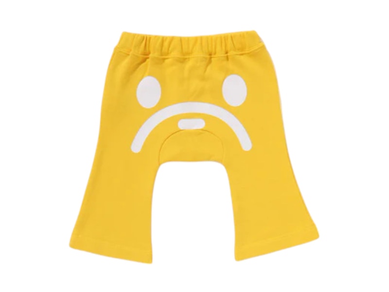 BAPE Infant Baby Milo Face Pants Yellow