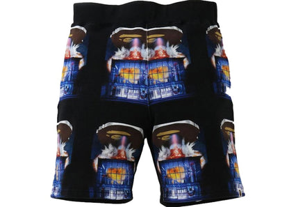 BAPE Invasion Sweat Shorts Black