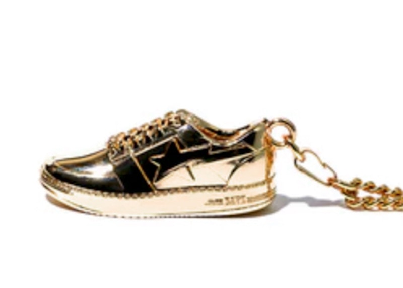 BAPE Isetan Men's Novelty Bape Sta Necklace Gold