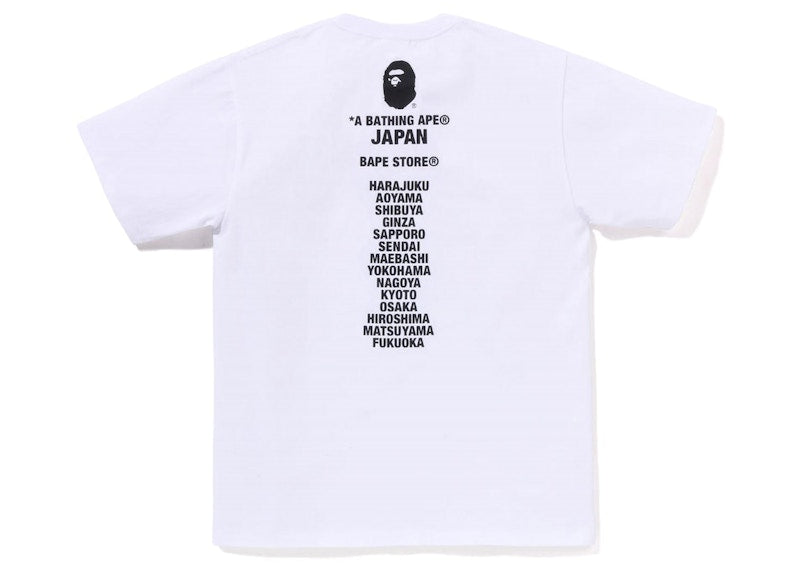 BAPE Japan Ape Head Tee White