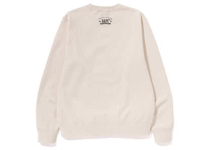 BAPE Japan Big Ape Head Crewneck Ivory
