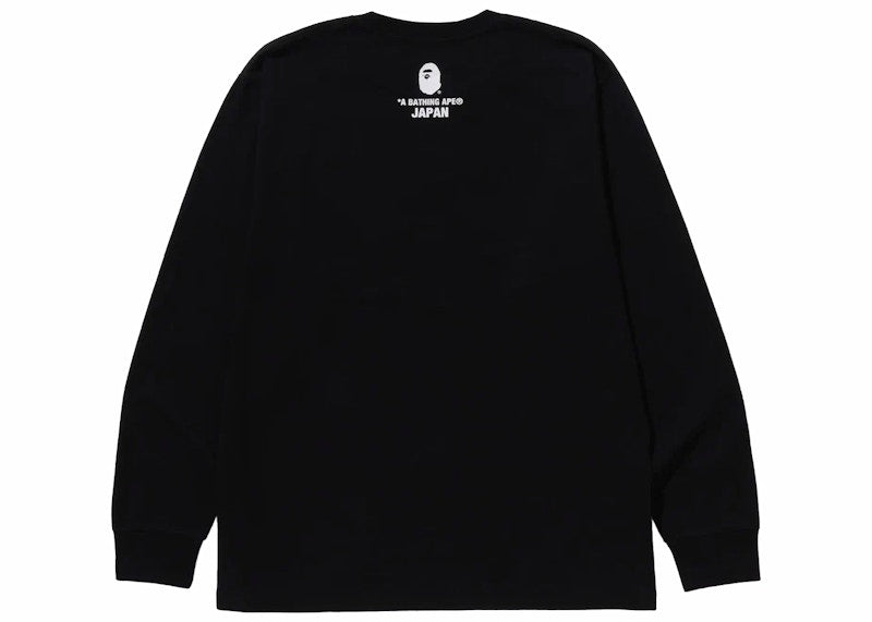 BAPE Japan College City L/S Tee Black