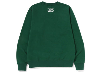 BAPE Japan College Crewneck Green