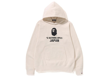 BAPE Japan College Pullover Hoodie Ivory