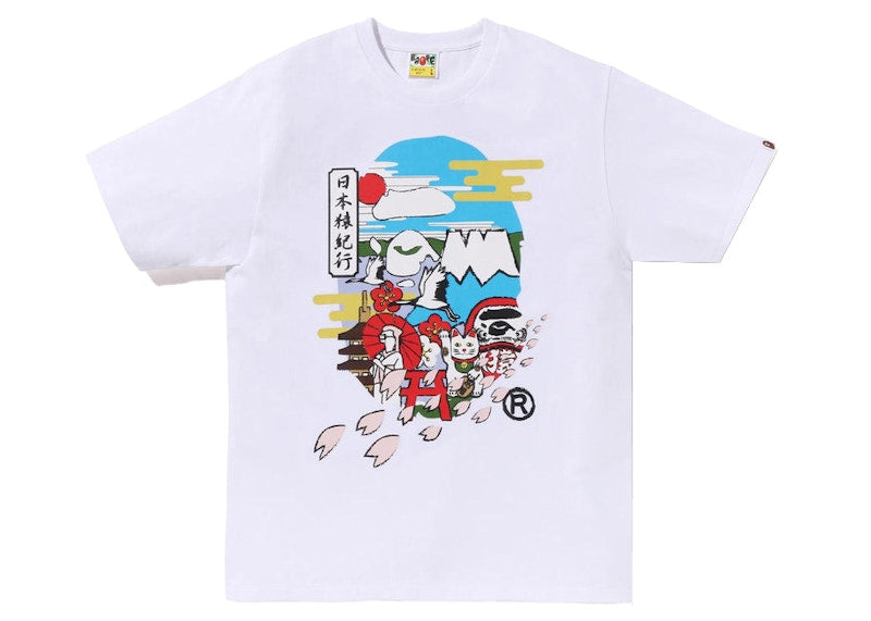 BAPE Japan Culture Ape Head Tee White