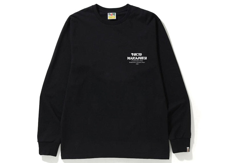 BAPE Japan Culture Daruma L/S Tee Black
