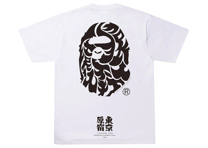 BAPE Japan Culture Kanji Ape Head Tee White