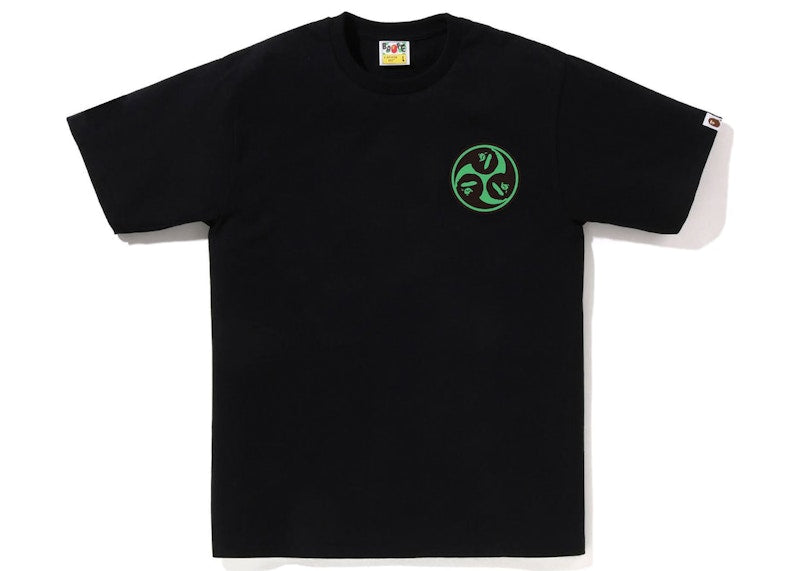 BAPE Japan Culture Mitsudomoe Tee Black