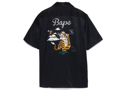 BAPE Japan Culture Open Collor Shirt Black