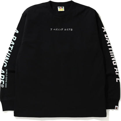 BAPE Japan Culture Souvenir Relaxed L/S Tee Black