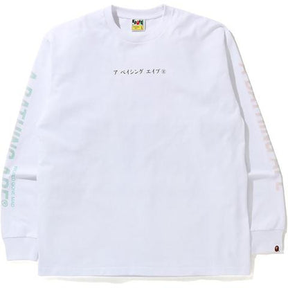 BAPE Japan Culture Souvenir Relaxed L/S Tee White