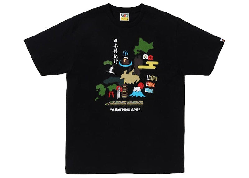 BAPE Japan Culture Tee Black