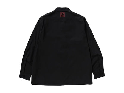 BAPE Japan Culture Tiger And Dragon Open Collar Shirt Black