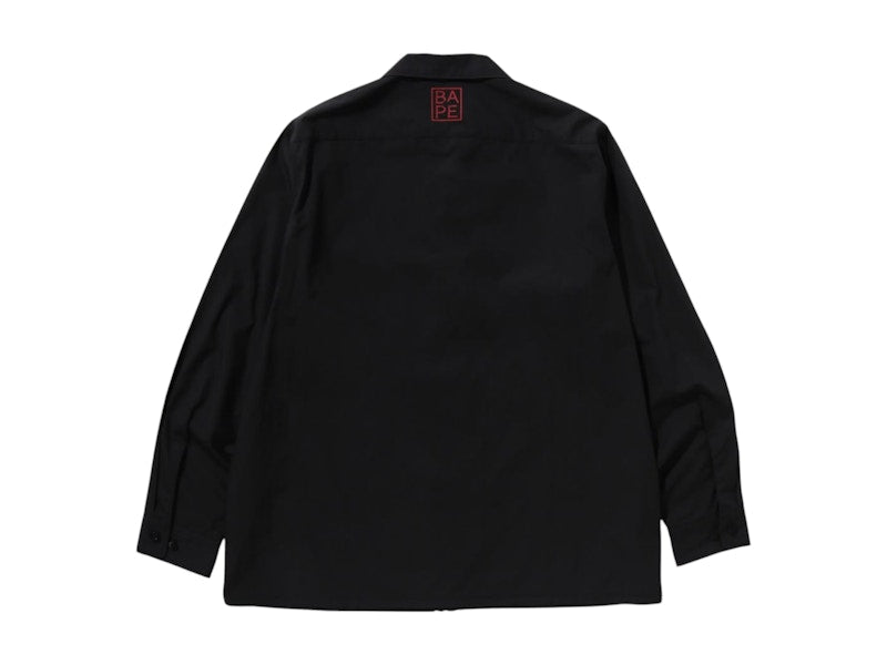 BAPE Japan Culture Tiger And Dragon Open Collar Shirt Black