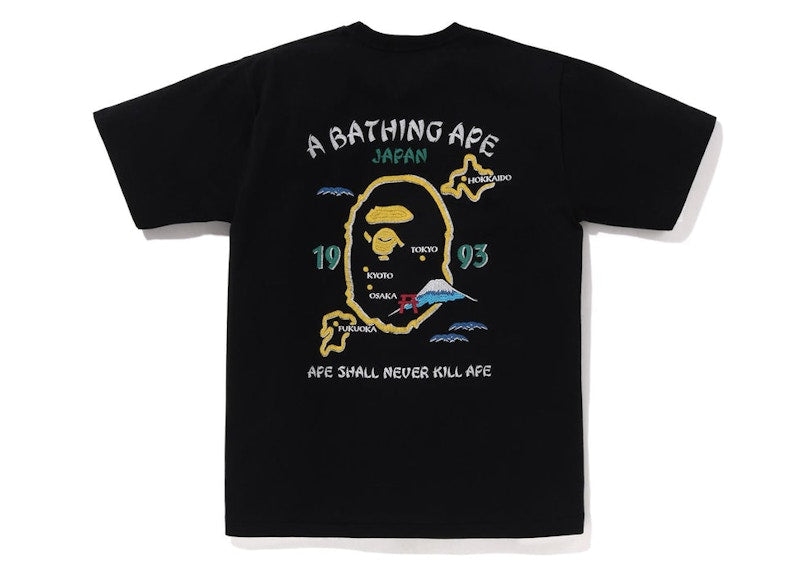BAPE Japan Exclusive Japan Souvenir #2 Tee Black