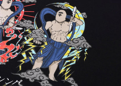 BAPE Japan Guardians Layered Heavyweight L/S Tee Black