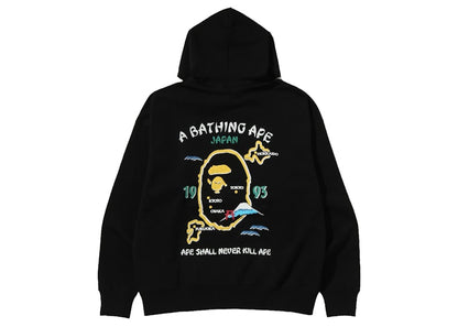BAPE Japan Loose Fit Pullover Hoodie Black
