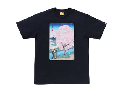 BAPE Japan Sakura Tee Navy