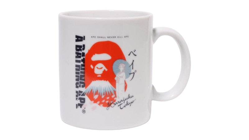 BAPE Japan Souvenir 1 Mug White/Red