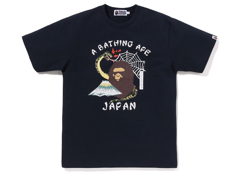 BAPE Japanese Culture Tee Navy