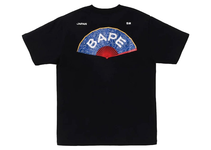 BAPE Japanese Fan Tee Black