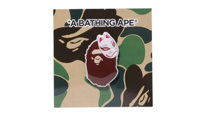 BAPE Japanese Fox Mask Pin Multicolor