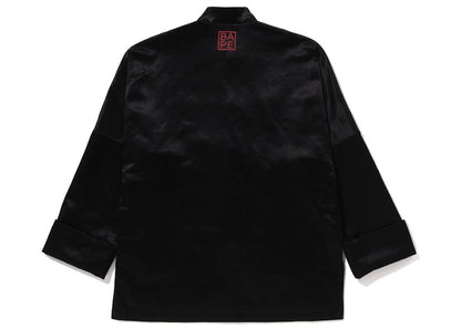 BAPE Japanese Motif Loose Fit China Jacket Black