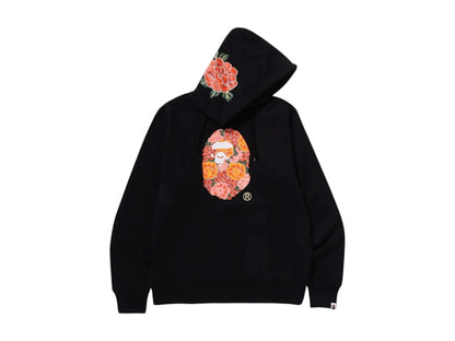 BAPE Japanese Peony Pullover Hoodie Black