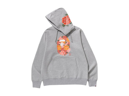 BAPE Japanese Peony Pullover Hoodie Grey