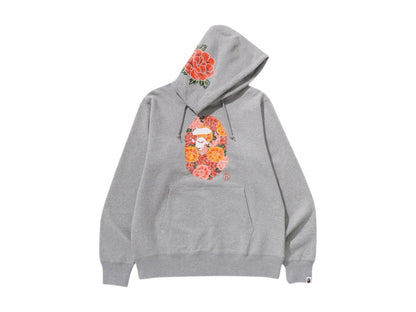 BAPE Japanese Peony Pullover Hoodie Grey