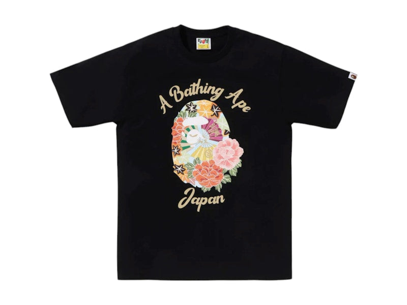 BAPE Japanese Peony Tee Black