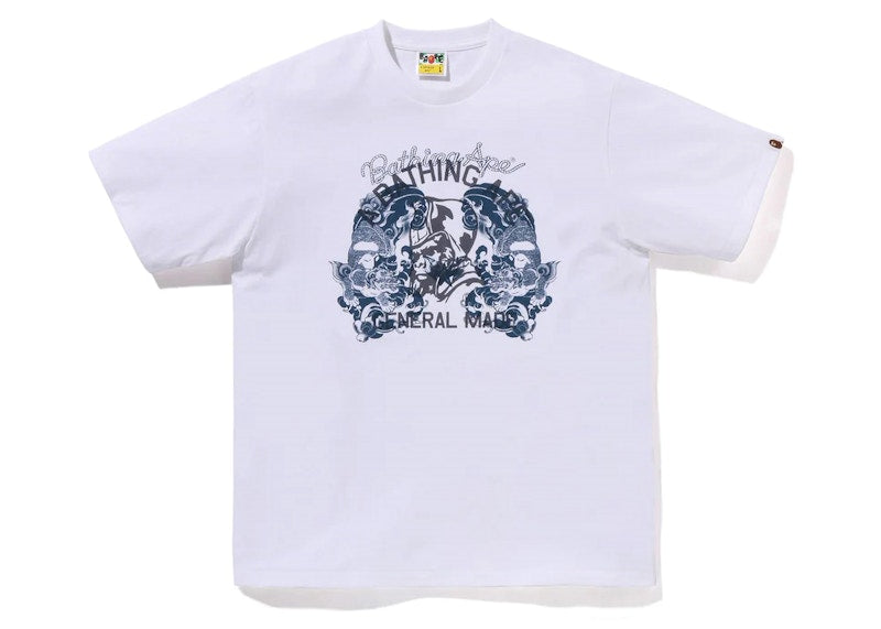 BAPE Japanese Tattoo On General Tee White