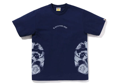 BAPE Japanese Tattoo Side Big Ape Head Tee Navy