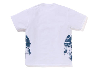 BAPE Japanese Tattoo Side Big Ape Head Tee White