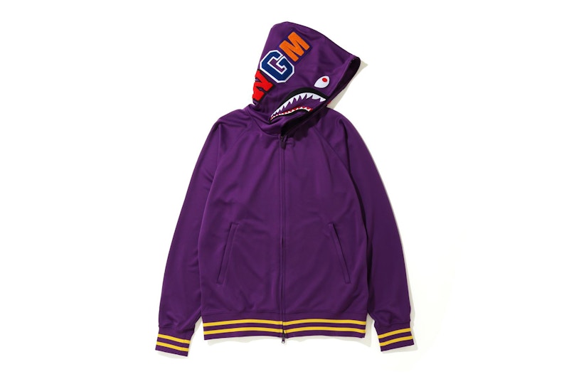 BAPE Jersey Full Zip Hoodie (SS20) Purple