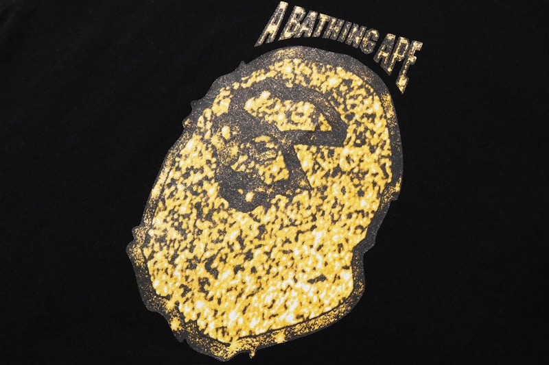 BAPE Jewelry Motif Wide Layered L/S Tee Black