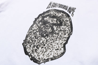 BAPE Jewelry Motif Wide Layered L/S Tee White