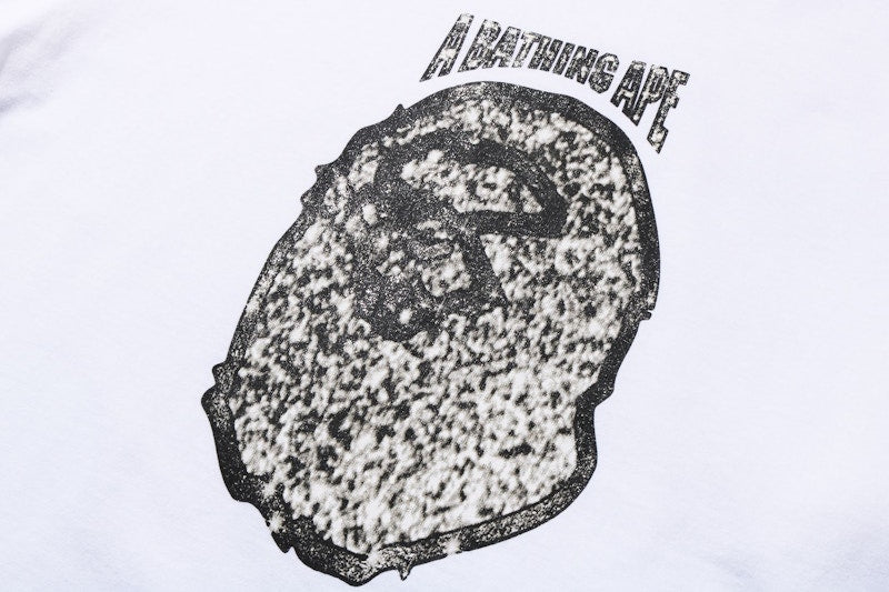 BAPE Jewelry Motif Wide Layered L/S Tee White