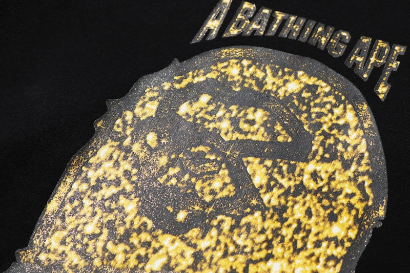 BAPE Jewelry Motif Wide Pullover Hoodie Black